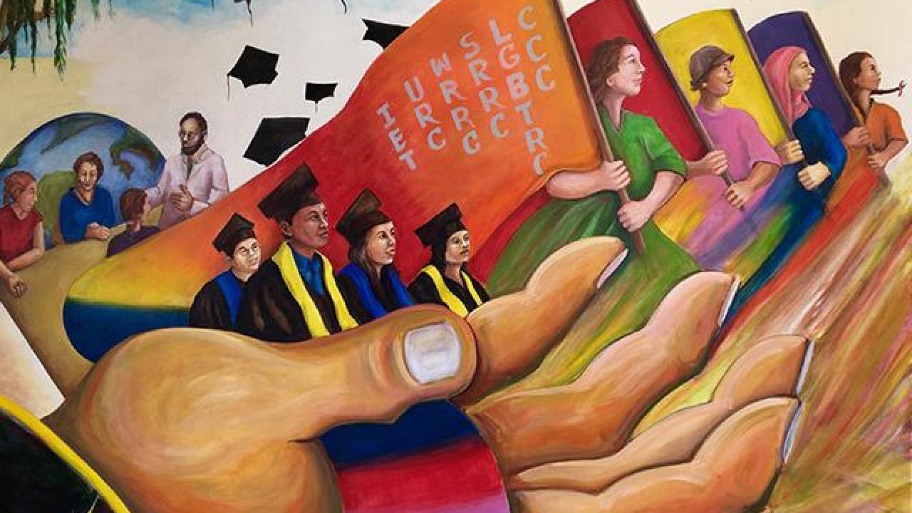 Mural at the Student Community Center